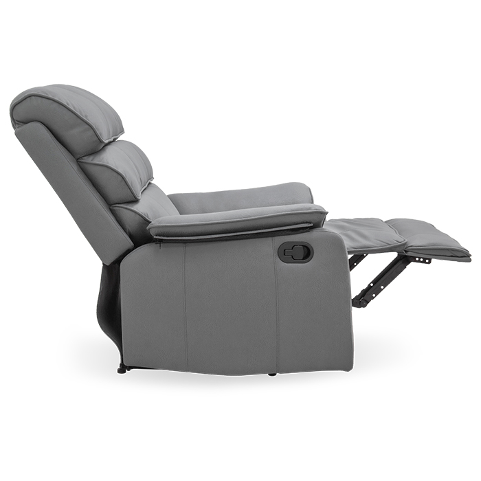 Sillon Reclinable Pu Gris Claro Peik | Reclinables | salas